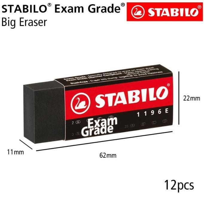 

STABILO Exam Grade - Big Eraser 12pcs / Penghapus Pensil Ujian Sekolah