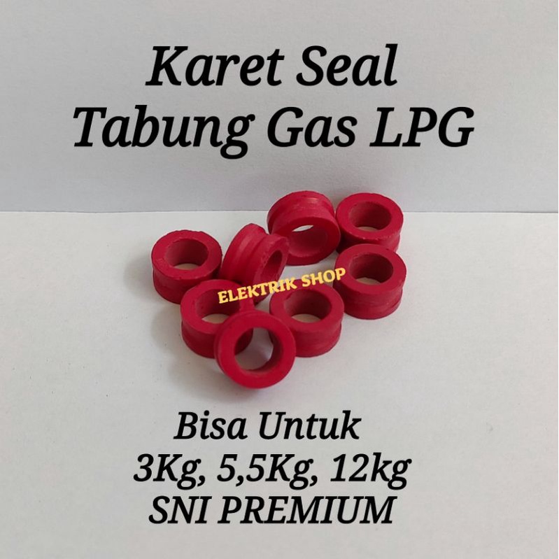 KARET TABUNG GAS LPG / KARET SEAL TABUNG GAS LPG 3KG 5,5KG 12KG WARNA MERAH