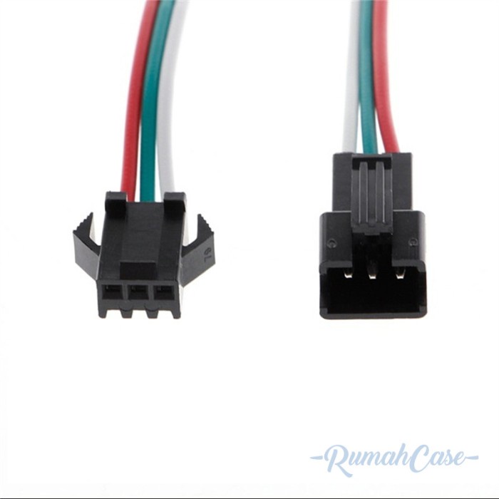 Mudah Kabel Splitter Konektor Jst 3 Pin Cabang 2 Male Female Led Rgb Ws2812B Diskon