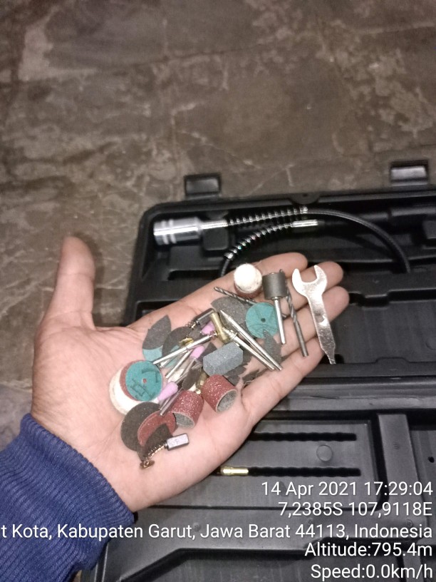 [paket] Mollar Mg005 Bor Gerinda Tuner Set & Mata Mini Grinder 50 Pcs