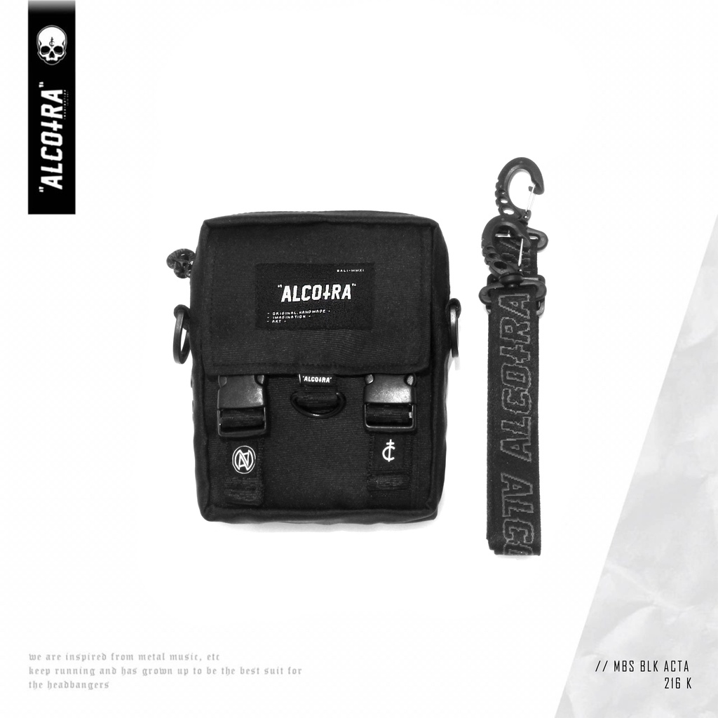 MBS BLK ACTA // TAS SLINGBAG KECIL ALCOTRA // TAS BAHU ALCOTRA