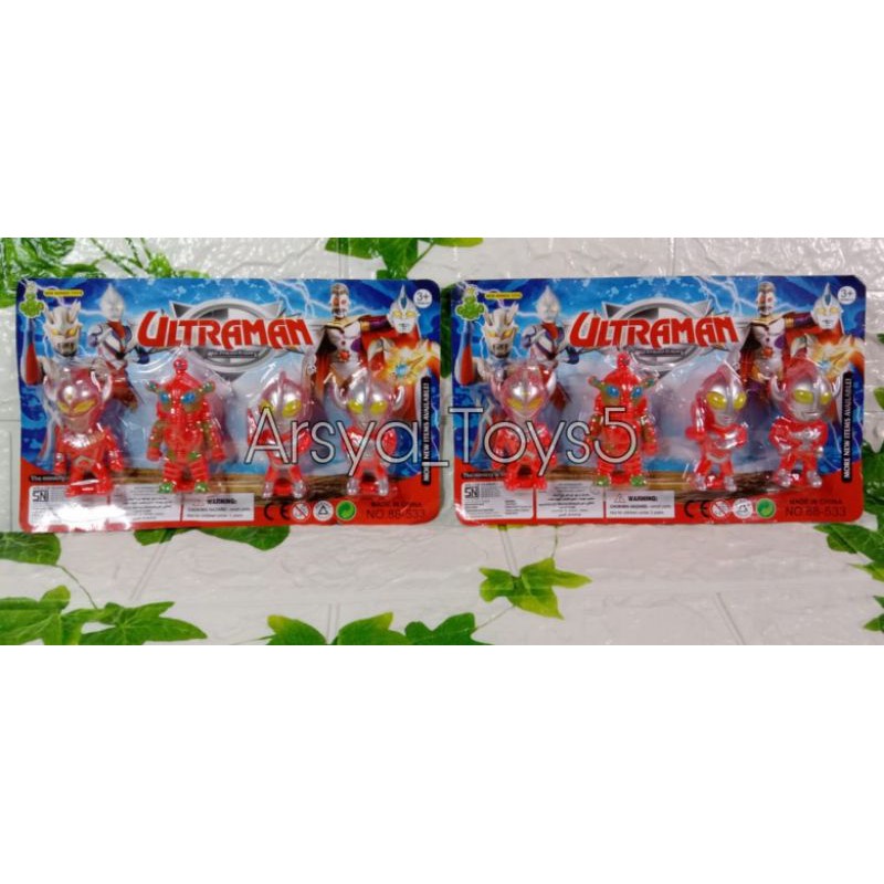 Mainan Ultramen Kecil isi 4 pcs 88-533