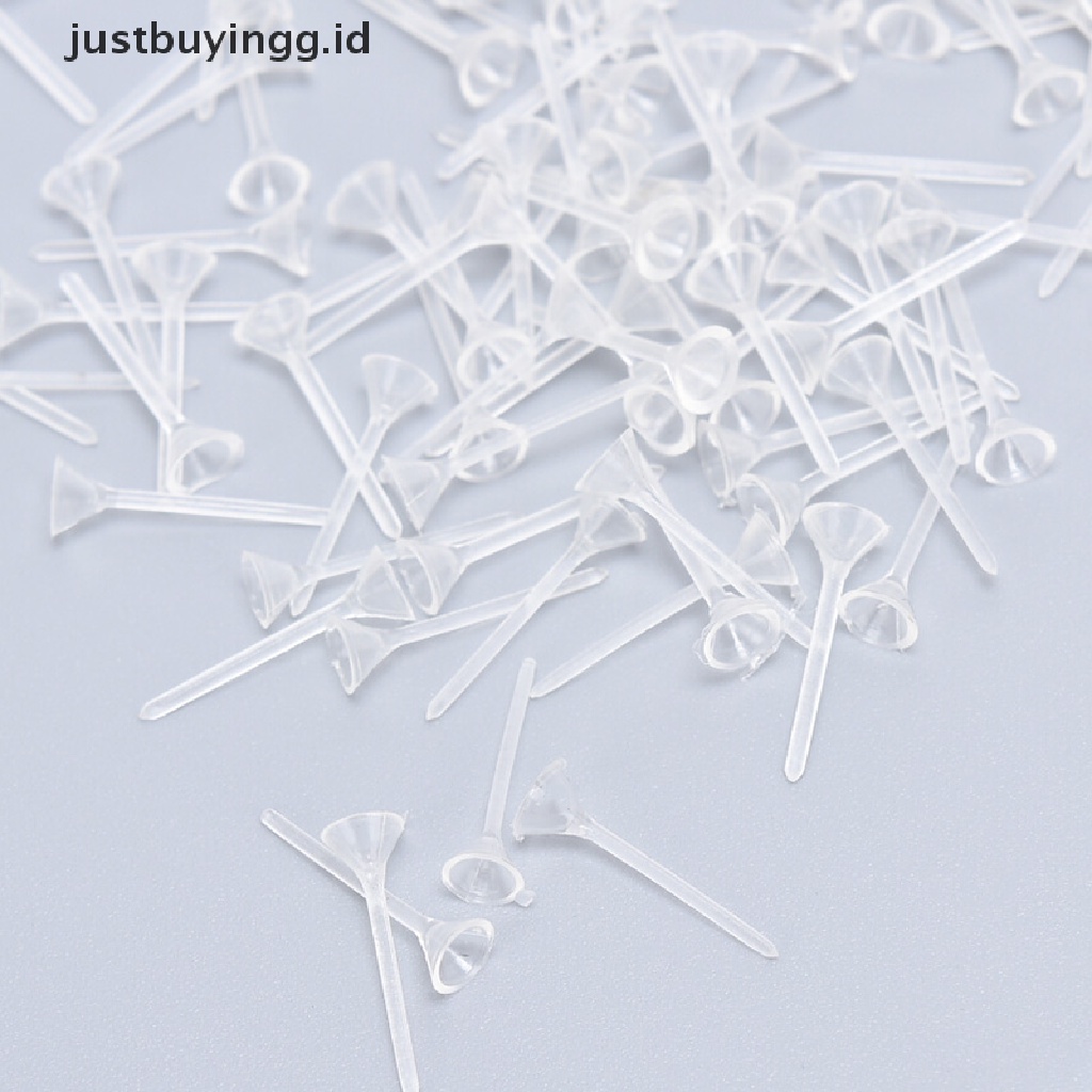 500pcs / Lot Pin Pad Kosong Bahan Plastik Untuk Membuat Perhiasan Anting Stud