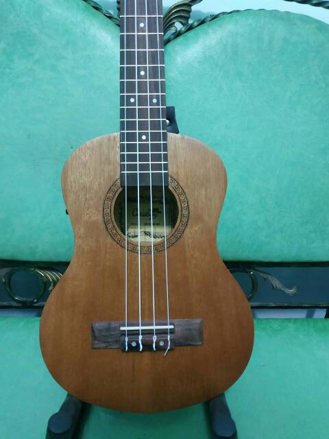 Ukulele Elektrik Tenor Cowboy Coklat Tua Eq Toner Murah Jakarta