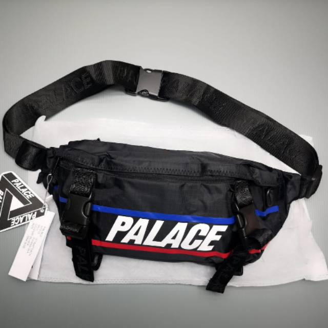 Palace Waist Bag Black Strip