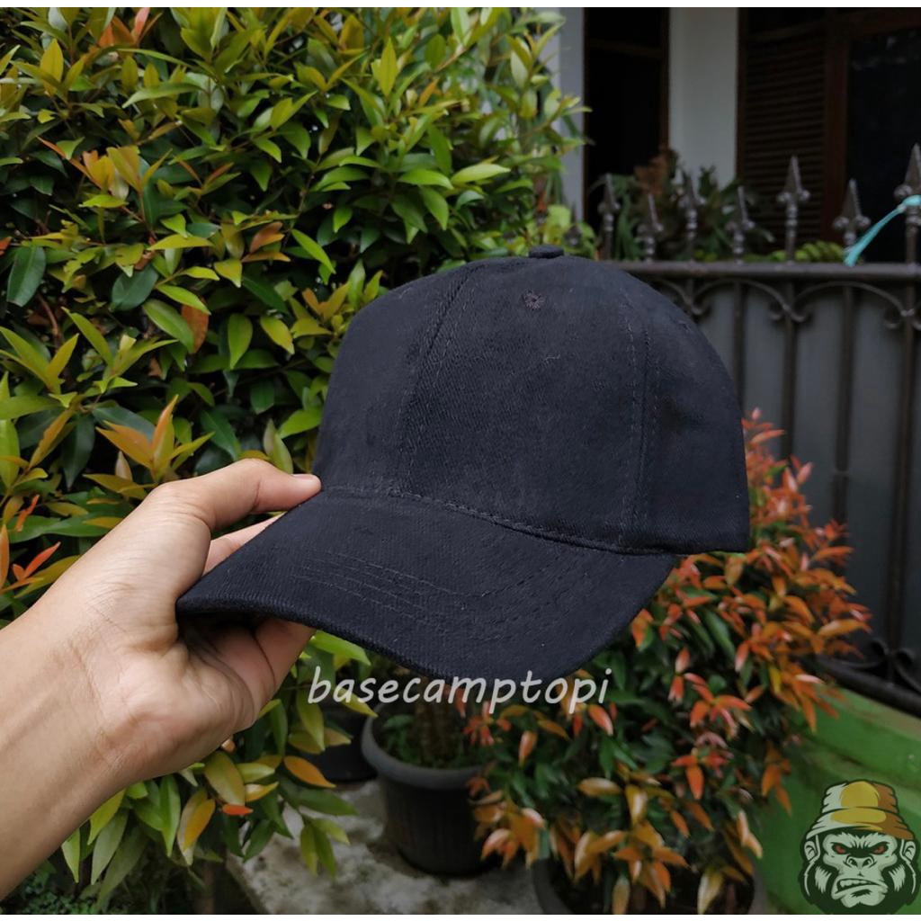 Topi Polo Wanita Caps Topi Baseball Polos Distro Pria Wanita Bahan Rafel Denim Pengait Cakop