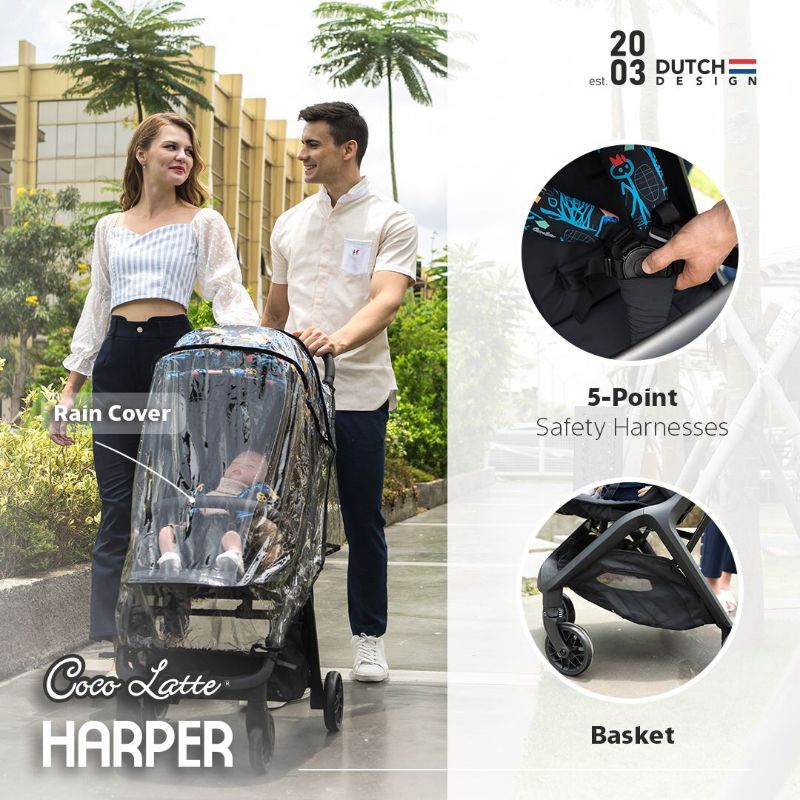 Makassar - Stroller Cocolatte Harper Kereta Dorong Bayi Cabin Size Autofold