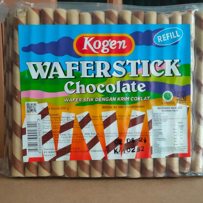 

1 Pcs Kogen Wafer Stick kemasan refill KOGEN ASTOR WAFER COKLAT