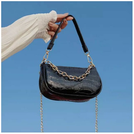 Alligator Bag Double Chain Tas Wanita Double Rantai Tas Slempang Rantai Wanita Sling Bag Rantai Wanita Tas Wanita Model Korea Tas Wanita Tomboy Tas Make Up Wanita Tas Makeup Wanita Tas Simple Wanita Tas Modern Wanita Tas 2001 Tas Anti Air Wanita