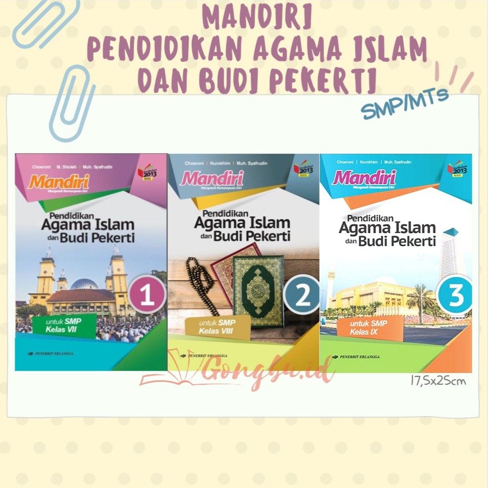 Buku Mandiri Pendidikan Agama Islam Smp Kelas 7 8 9 Kurikulum 2013 Revisi Erlangga Original Shopee Indonesia