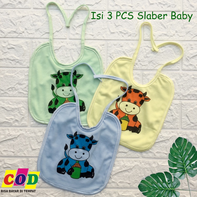 Ana Baby - 3 PCS Slaber Bayi / Tatak Aday / Lap Makan Bayi Baru Lahir