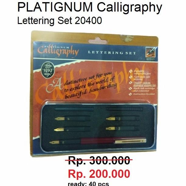 

<<<<<] Platignum Calligraphy Letterinf Set 20400