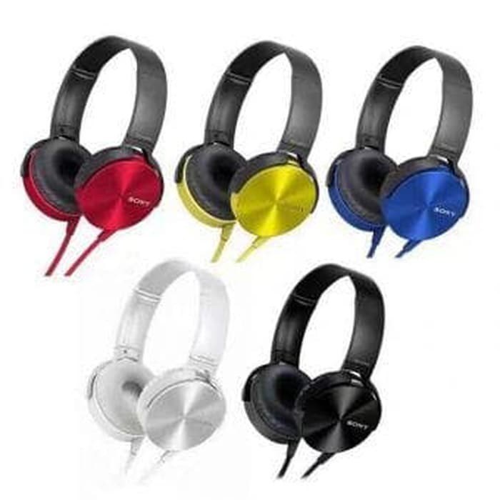 Headphone Bluetooth JBL MDR-XB450 Pure Bass Headset Bluetooth with mic bando XB 450