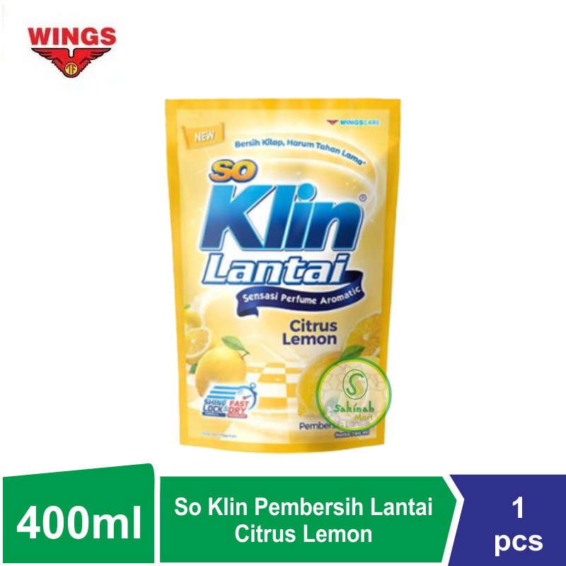 So Klin Pembersih lantai Parfume Aromatic Kemasan Pouch 400ml