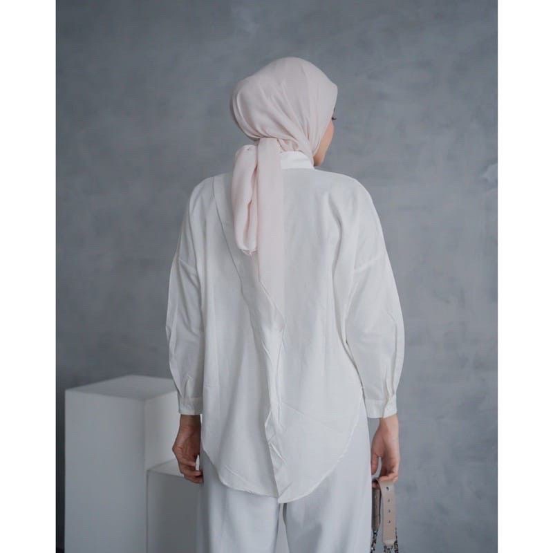 KEMEJA WANITA LINEN OVERSIZE NELKA SHIRT LINEN POLOS