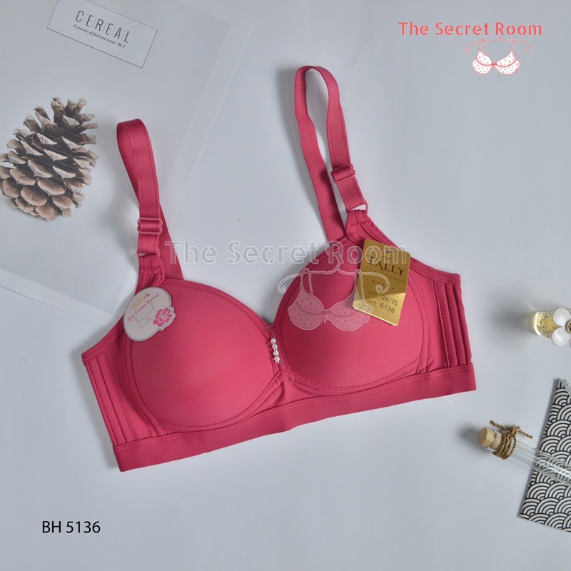 TALLY BRA BH 5136 / A6 I CUP B | KAIT 2 | BUSA TIPIS I TANPA KAWAT I SIZE 34-38