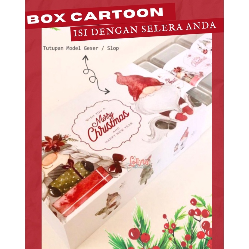 CHRISTMAS HAMPERS PARCEL SOUVENIR  BINGKISAN PAKET HEMAT KADO GIFT BOX KUE  KERING COOKIES PREMIUM  