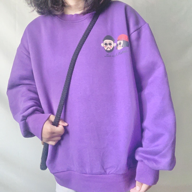 LEON & MATILDA CREWNECK OVERSIZE PURPLE
