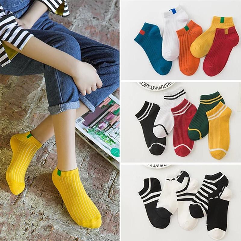 Kaos Kaki 5pasang Import Premium Cewek Cowok Nyaman Dipakai (Lochic)