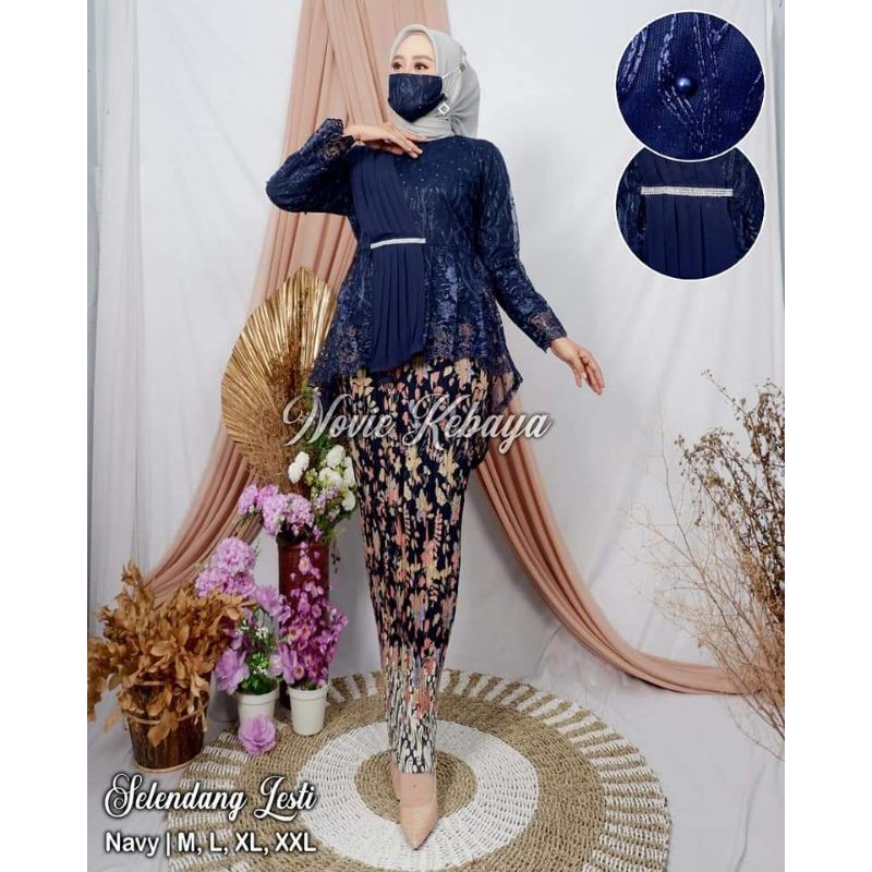 SETELAN KEBAYA AURORA SELENDANG SERUTY/KEBAYA TERLARIS/KEBAYA TERMURAH