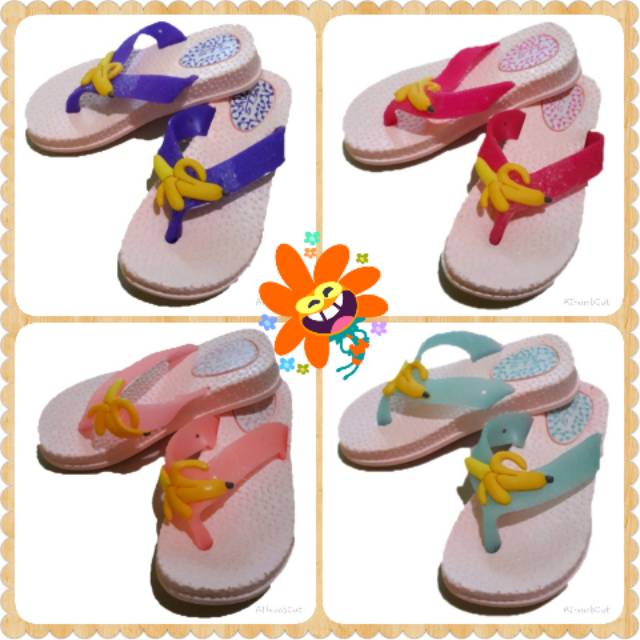 Sendal jepit perempuan anak banana / sendal banana jepit anak
