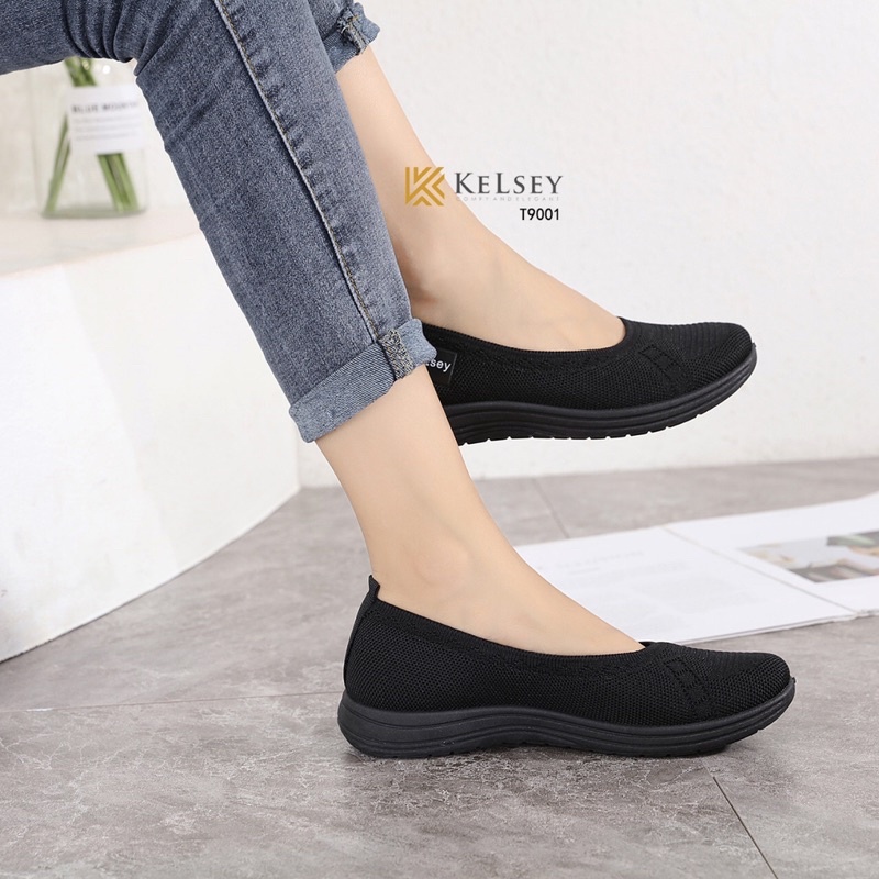 NICOLE SEPATU FLAT KELSEY T9001 SEPATU FLYKNIT FLAT SHOES SEPATU WANITA