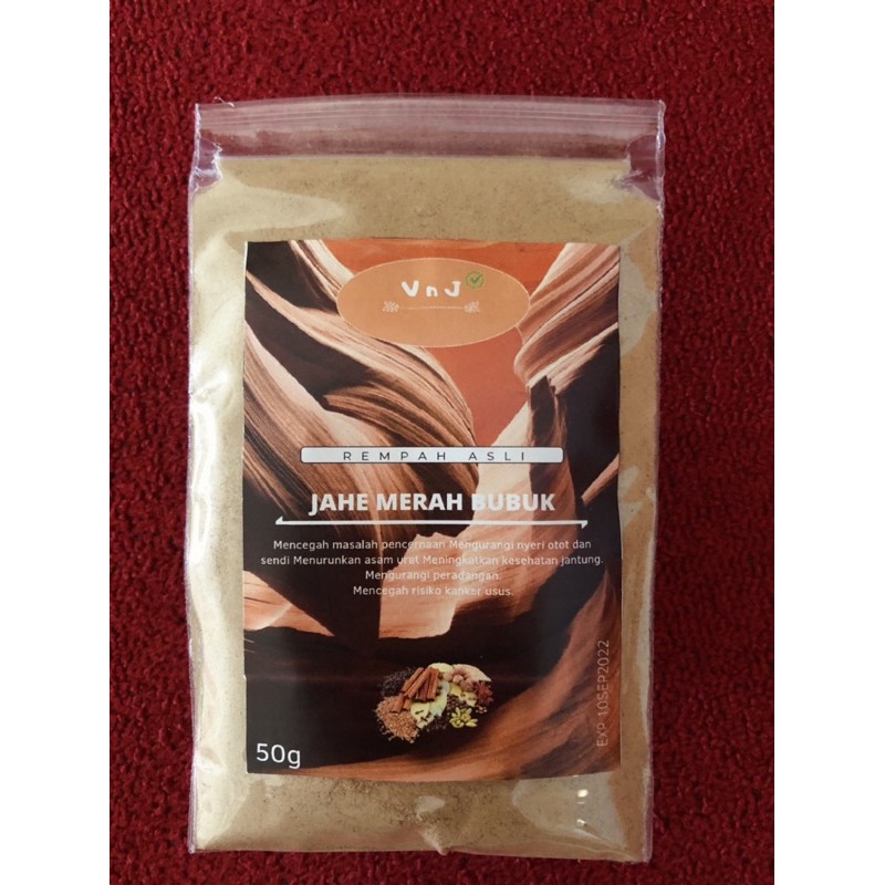 

Jahe Merah Bubuk / Murni / Ground Ginger / Rempah / VNJ 100% PREMIUM QUALITY