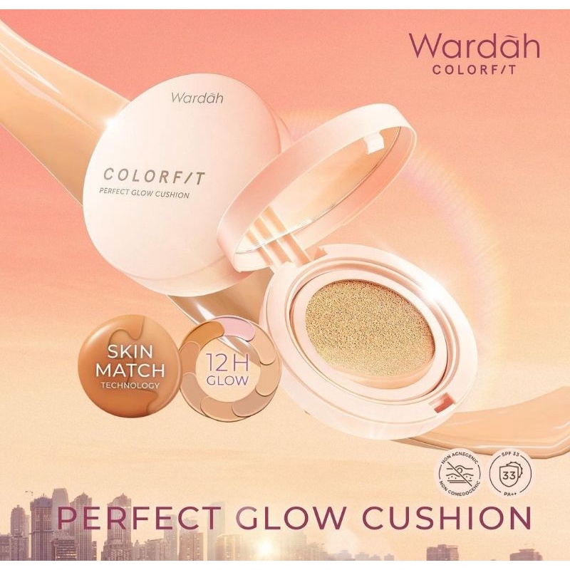 ☀️cahaya acc☀️WARDAH COLORFIT PERFECT GLOW CUSHION