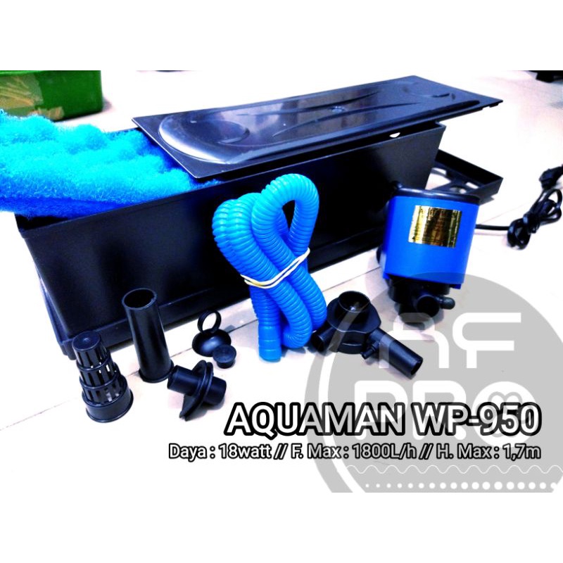 Promo Murah Pompa Aquarium Box Filter Lengkap AQUAMAN WP 950