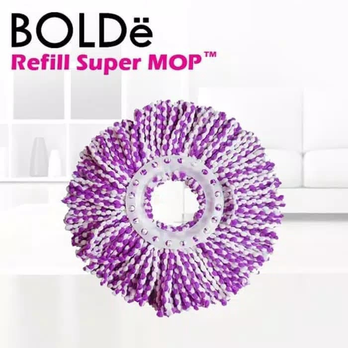 Refill Super mop BOLDe kain pel microfiber Asli refil orginal