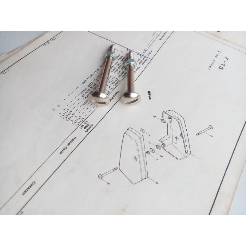 Baut Box Aki Honda C700 C800 Supercup Astrea Star Astrea Astrea 800