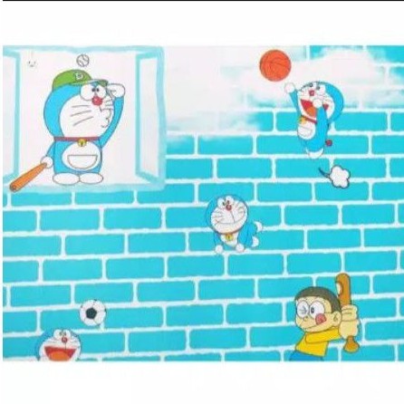 Wallpaper Sticker Motif Doraemon Bata Biru Uk10mx45cm Bahan Pvc Anti Air Full Lem Shopee Indonesia