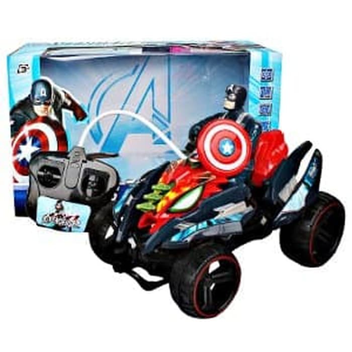 Hot Promo Mainan Anak - RC Captain America Action Quad Mobil ATV Remote Control