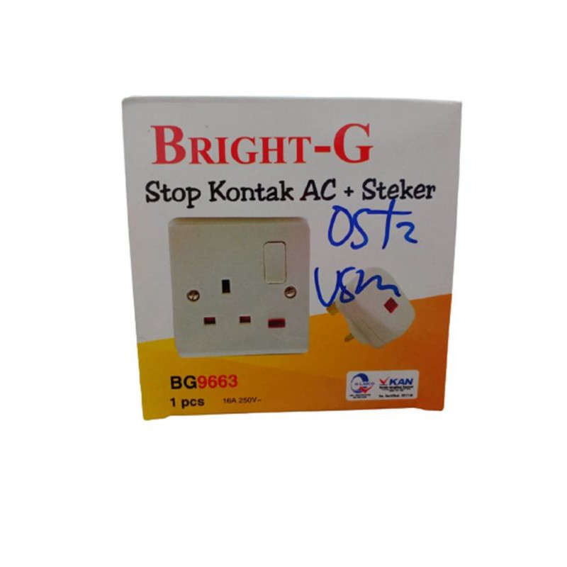 Stop Kontak AC + Steker Bright-G BG-9963