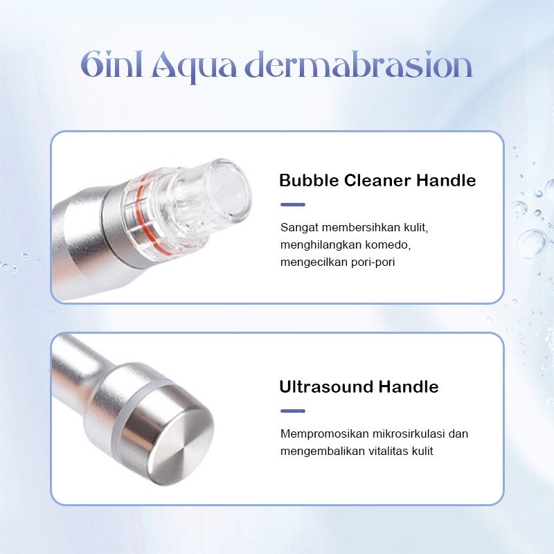 ☘️Garansi☘️ 8 in 1 hydra aqua dermabrasion peel hydrogen pdt mask oxygen rf wajah dermabrasion skin ultrasound detox rf setrika wajah dingin[100%ORI]