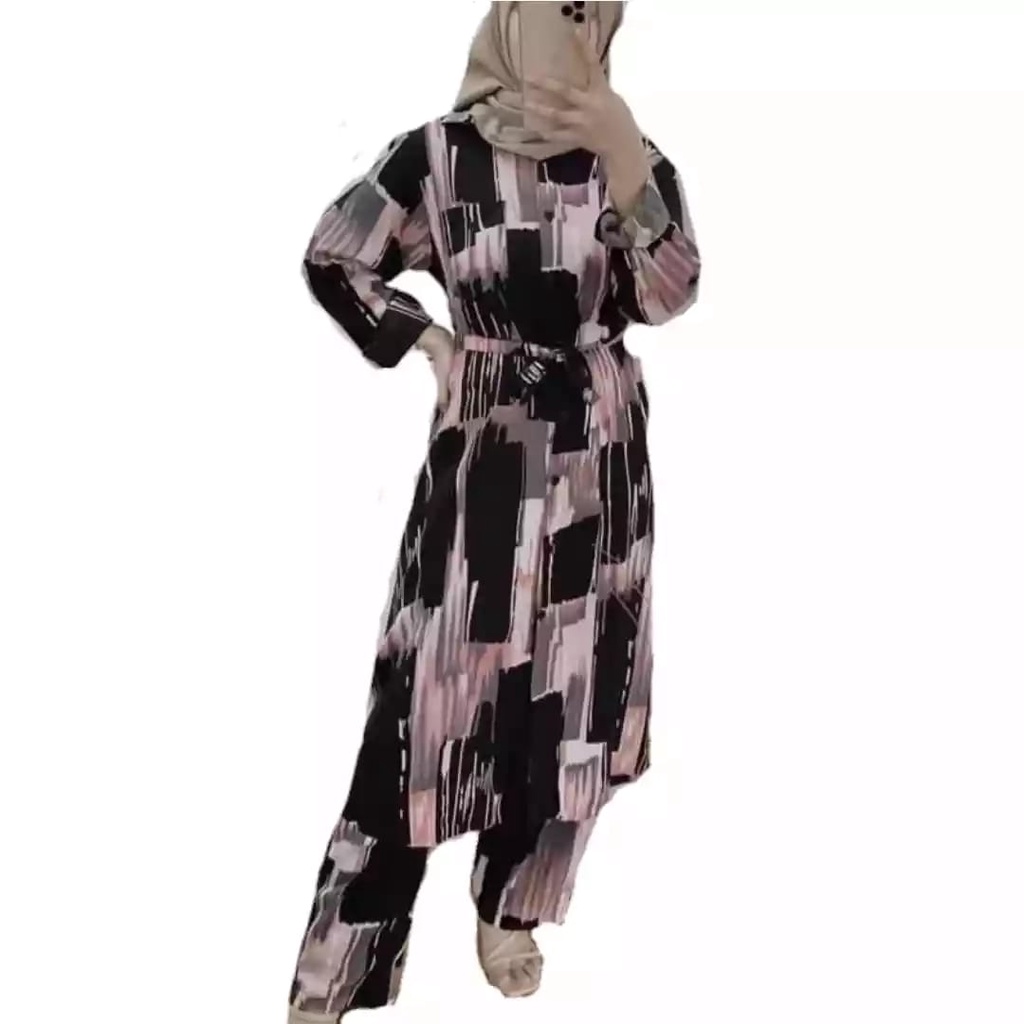 ONE SET JUMBO / SETELAN RAYON JUMBO / TUNIK JUMBO / SETELAN WANITA JUMBO  SETCEL JUMBO / SET JUMBO