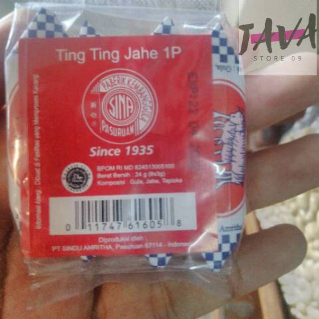 

TING TING PERMEN JAHE 1P / PERMEN JAHE JADUL ISI 8