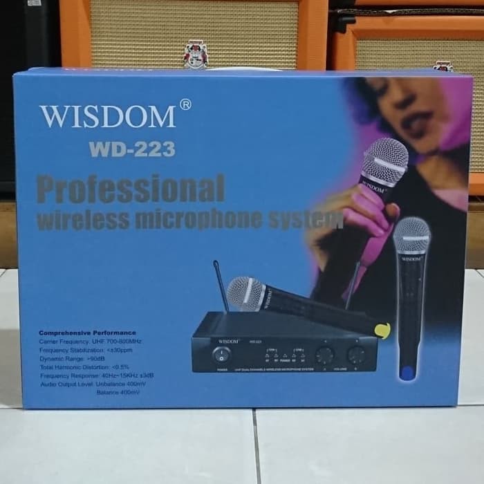 Wisdom WD223 / WD 223 / WD-223 Mic Wireless Double Handheld