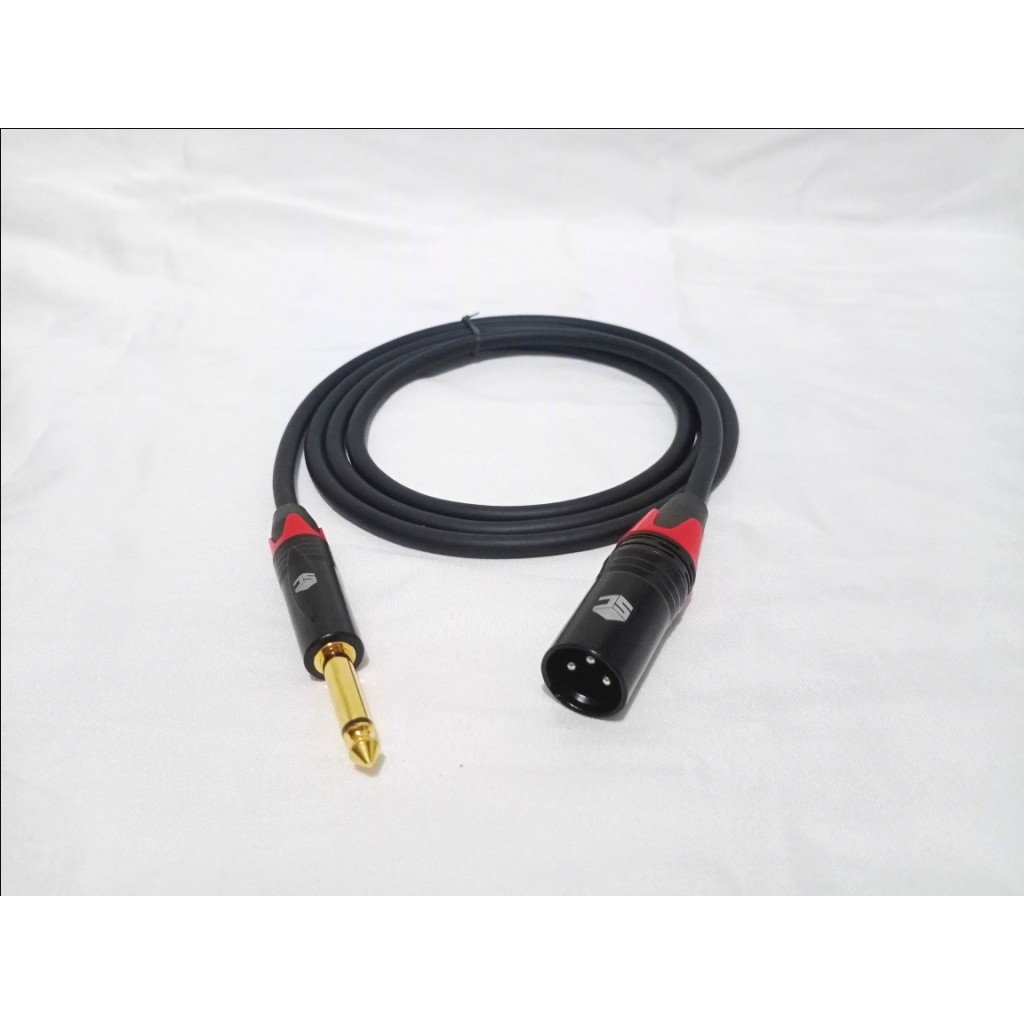 KABEL CANON XLR MALE (COWOK) KE AKAI MONO BLACK 1-3 METER