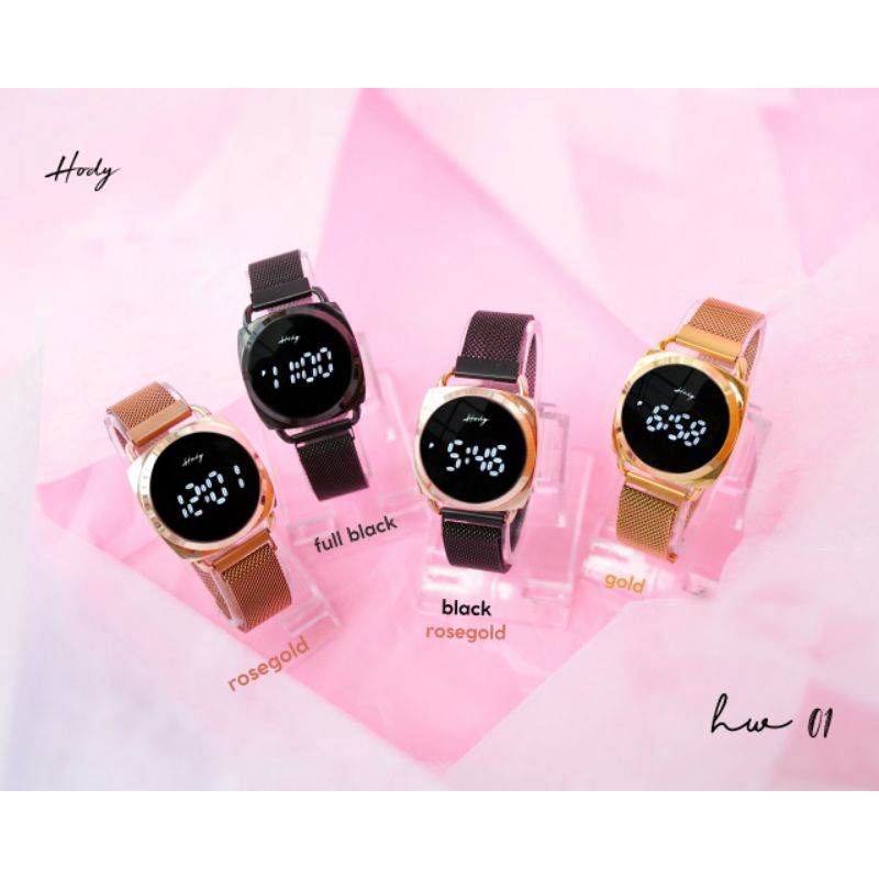 JAM TANGAN WANITA LED TOUCHSCREEN HW01 BY HODY