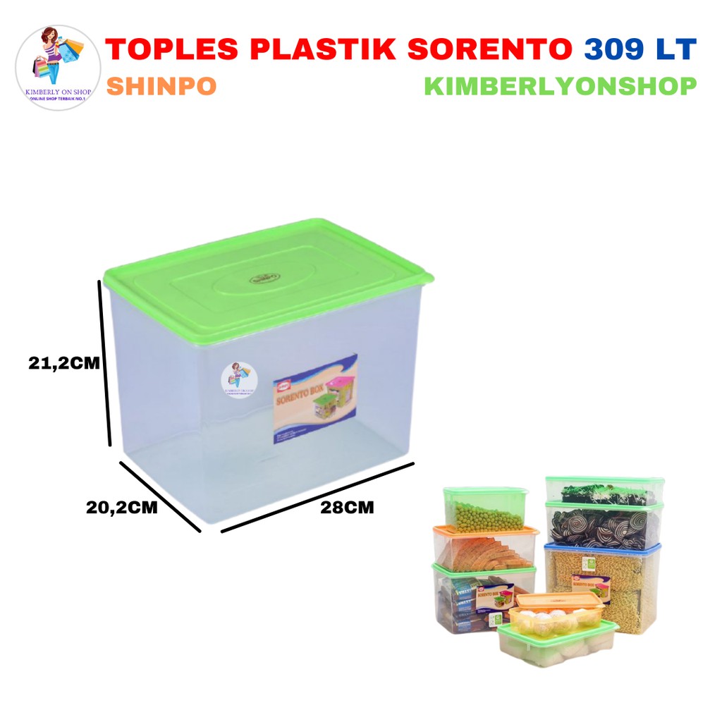 Toples Plastik Tempat kue 10 L Sorento 309 LT Shinpo