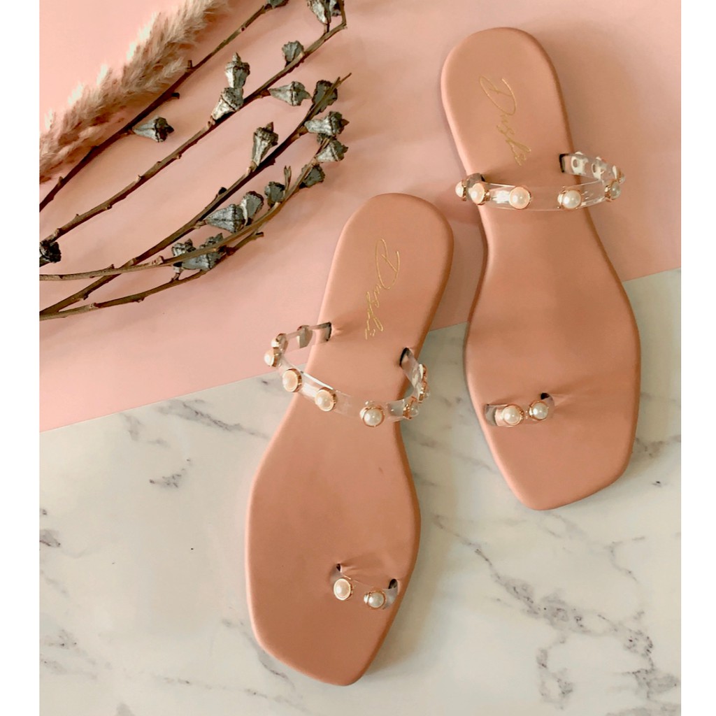 Sophia - Sendal flat wanita teplek keren