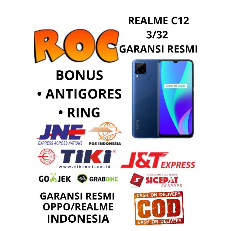 REALME C12 RAM 3/32 GARANSI RESMI REALME/OPPO |    Shopee