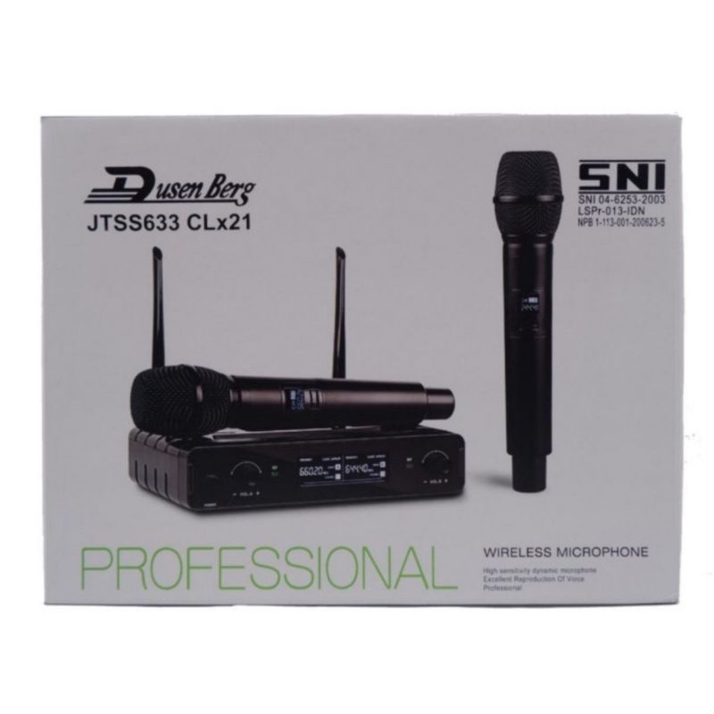 Mic Wireless DUSENBERG CLx21 Display Digital Jarak 20 Sampai 50 Meter