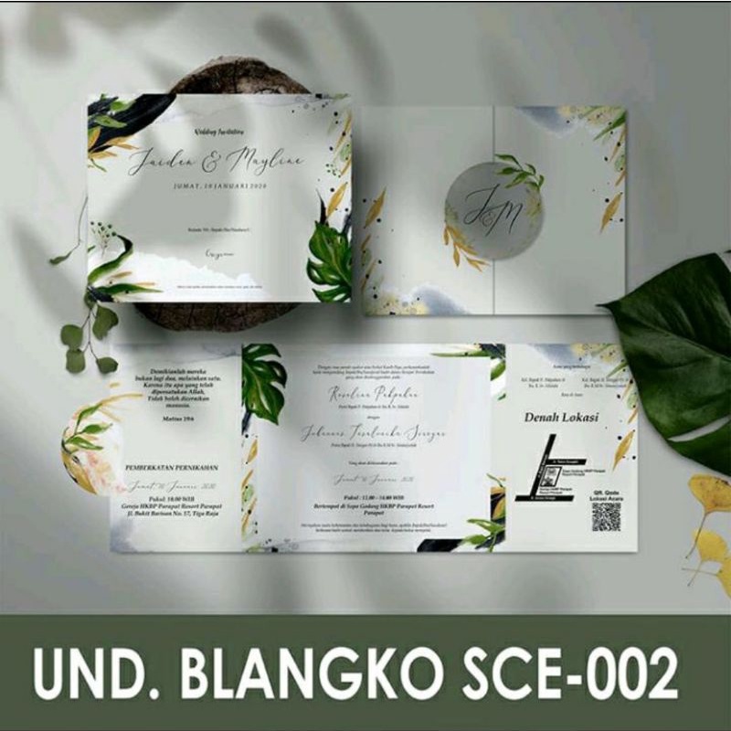 

SCE 002 Blangko Undangan Kosongan Griya Blanko + File Setting Corel