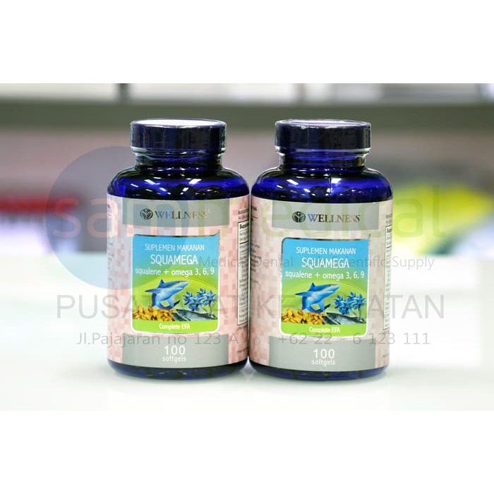 Medica - Supplement WELLNESS SQUAMEGA   Squalene   Omega 3 6 9 ORI