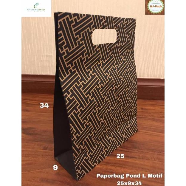 

(TERLARIS) Paperbag Pound G1 25x9x34 Motif Tas Kertas Goodie Bag Shopping