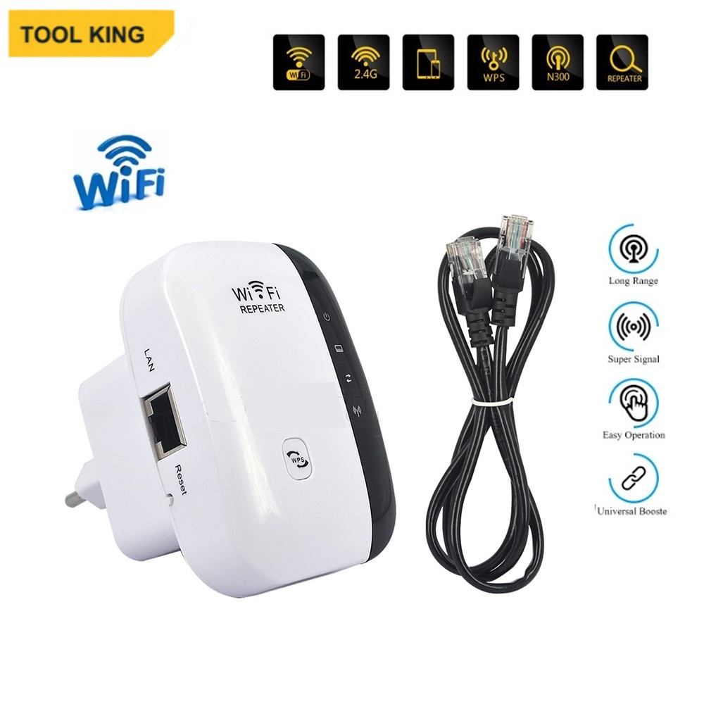 PENGUAT SINYAL WIFI Repeater 300Mbps Repeter Wireless WiFi Signal Range Extender 802.11N/B/G Wifi Access Point NOT MI Repeater EXTENDER Pro