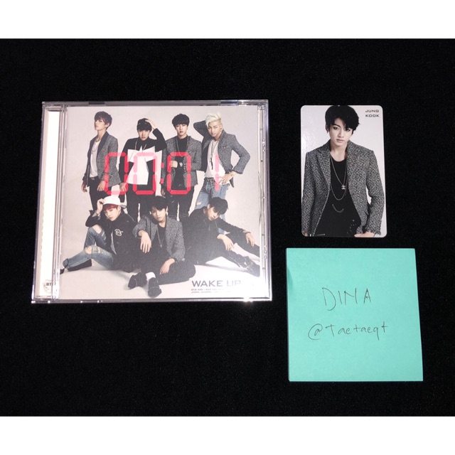 BTS WAKE UP JAPAN ALBUM + JUNGKOOK PHOTOCARD