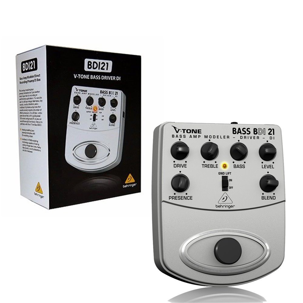 Behringer BDI21 / BDI 21 / BDI-21 Bass Preamp Amp Stompbox DI Rec Out